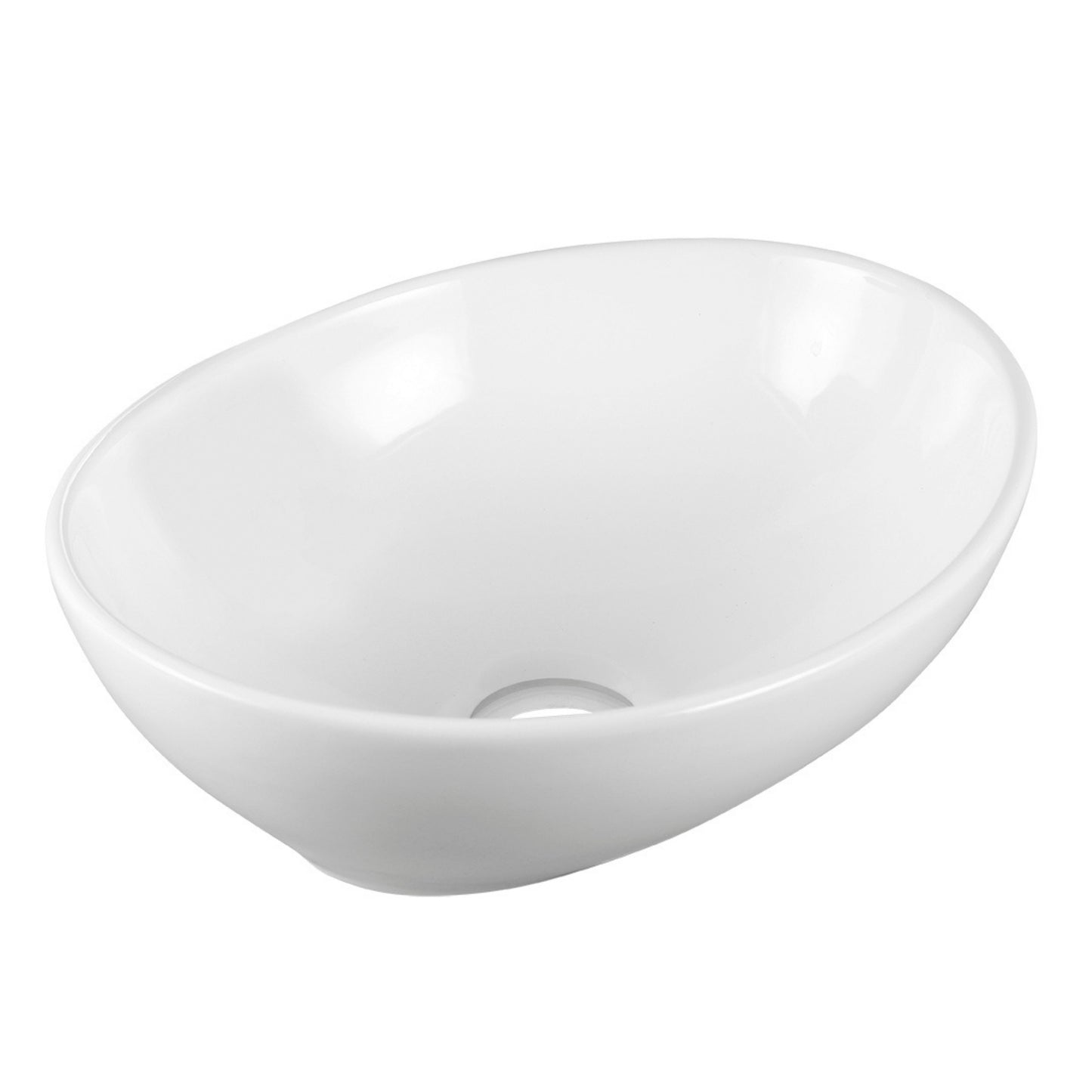 Desna - lavoar ceramică de blat, forma ovala, culoare alb, VUD 6241