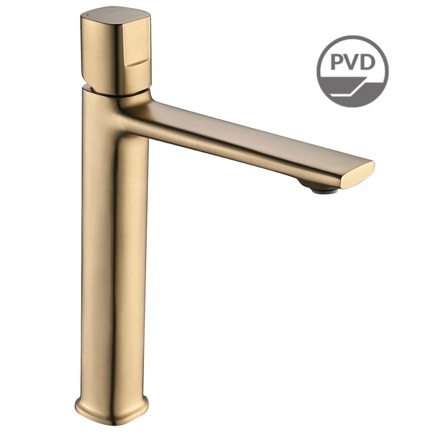 Tores - baterie de lavoar verticală pentru blat, cu ventil, culoare auriu sampanie, BVT G2ND