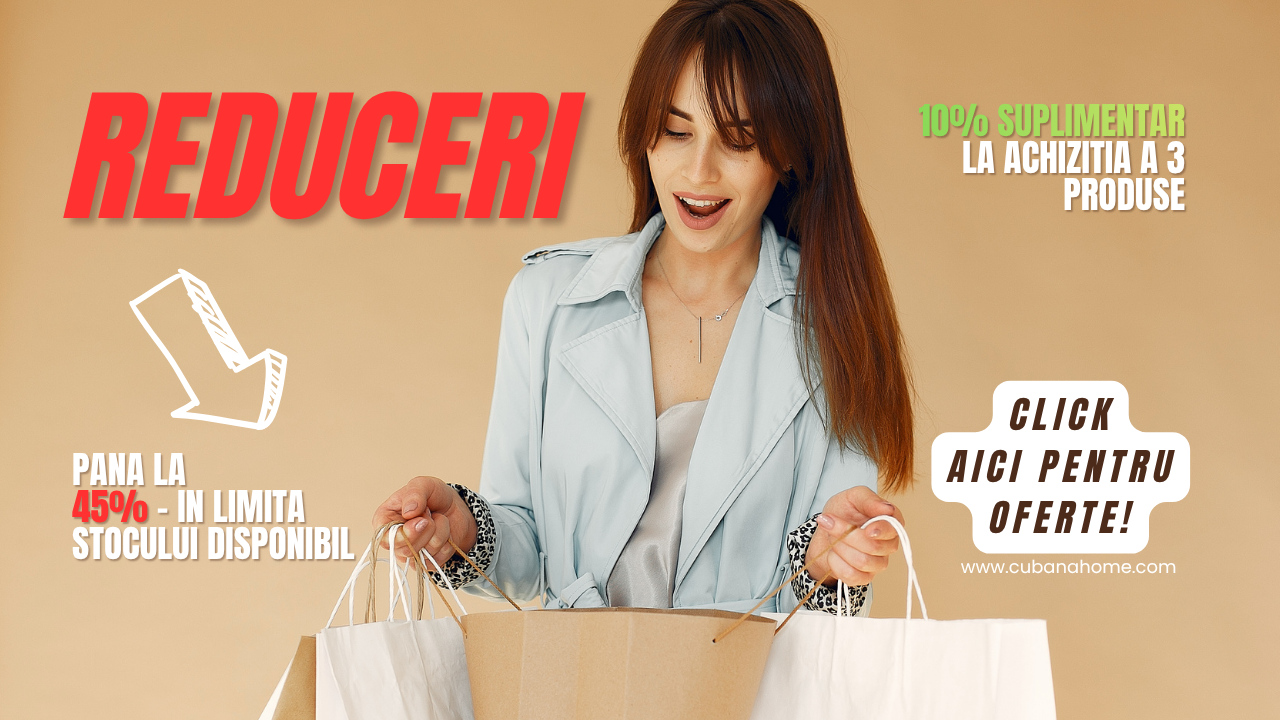 Reduceri semnificative la articolele din oferta.