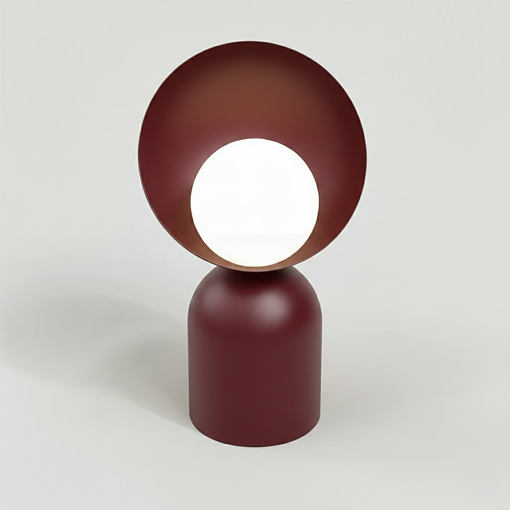 Lampă de noapte metalică BOTO LN1 BURGUNDY, vișinie, modernă