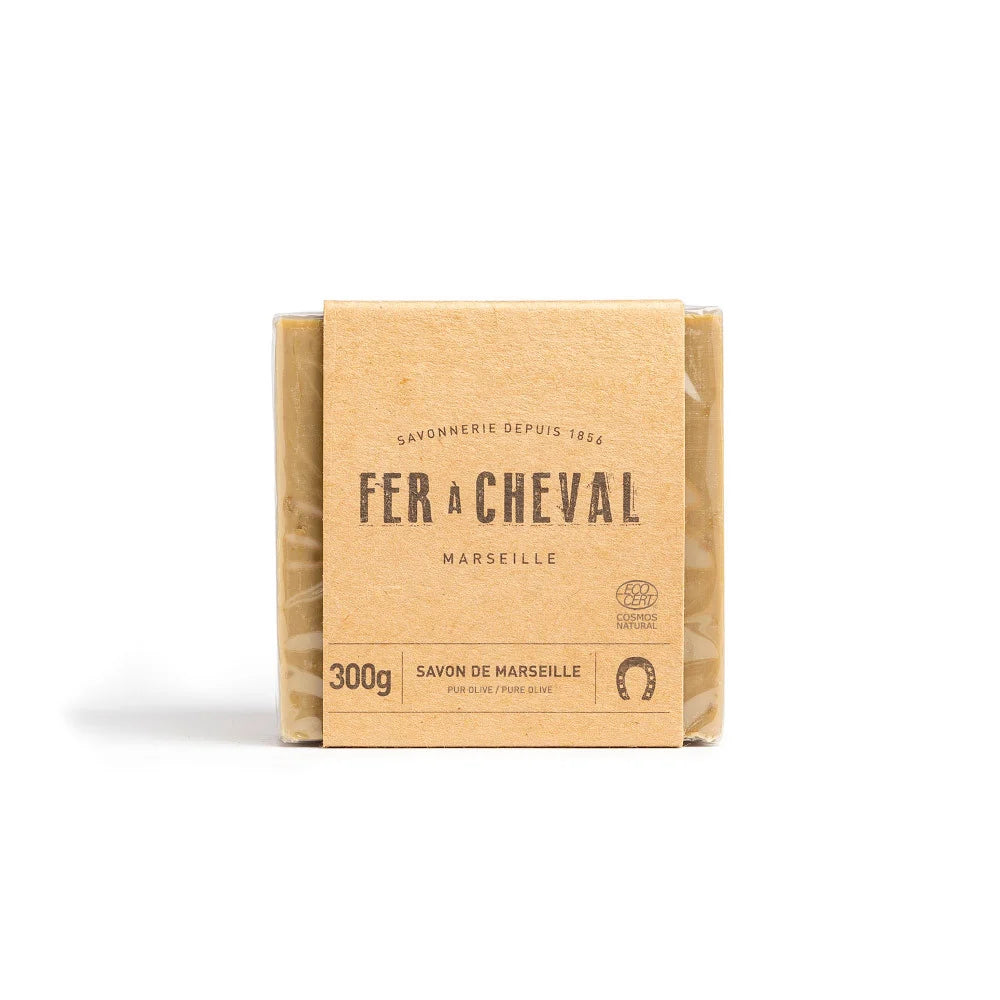 Săpun de Marsilia Fer À Cheval Pur ulei Măsline, 100% ingrediente origine naturală, Cub 300 g