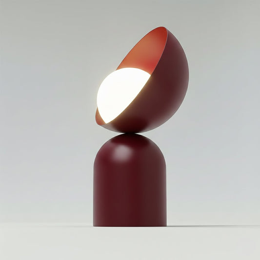 Lampă de noapte metalică BOTO LN1 BURGUNDY, vișinie, modernă