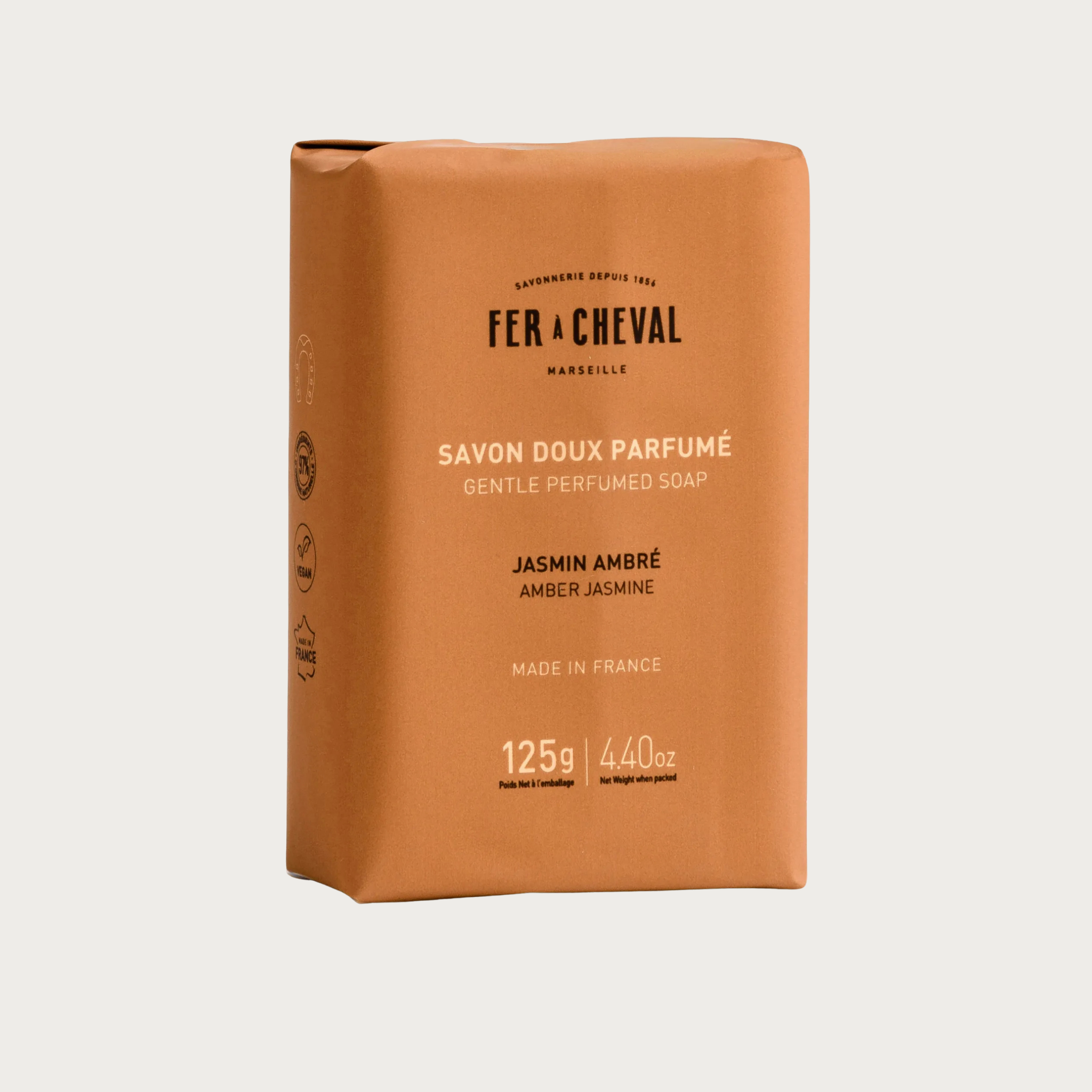 Săpun Solid Fer à Cheval - Amber Jasmine (Chihlimbar și Iasomie), 125g