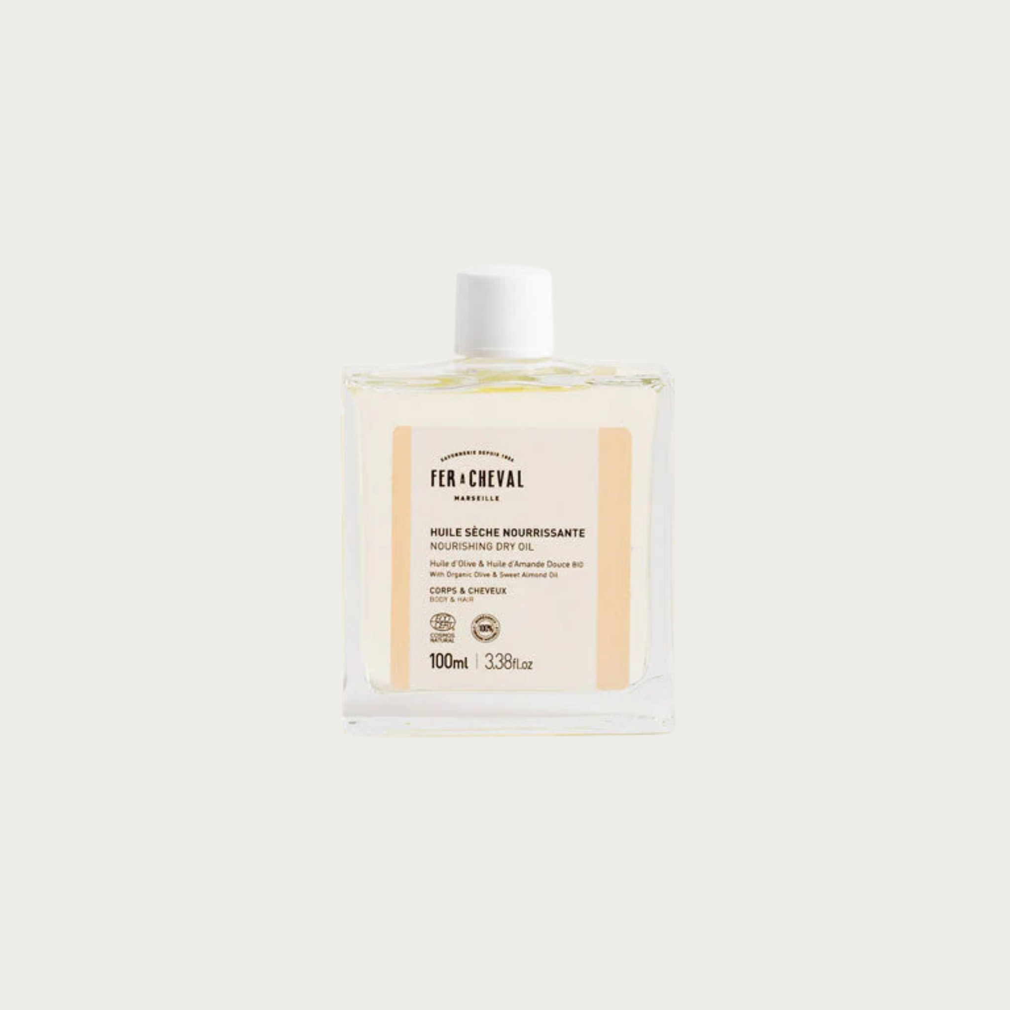 Ulei uscat pentru Corp si Par, cu uleiuri de migdale, caise și măsline, 100 ml, Fer A Cheval