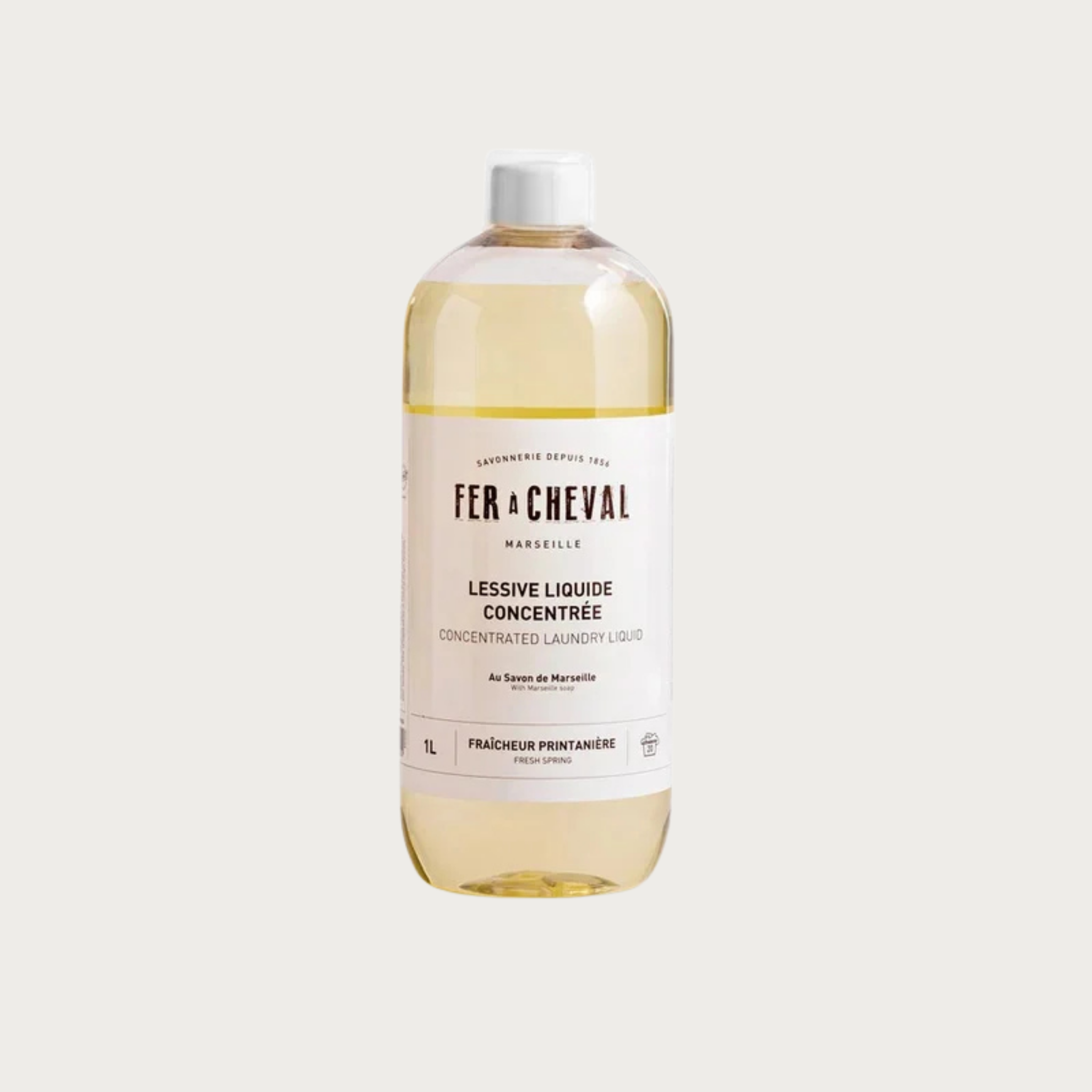 Detergent de rufe concentrat, cu Sapun de Marsilia, 1 L, Fer A Cheval