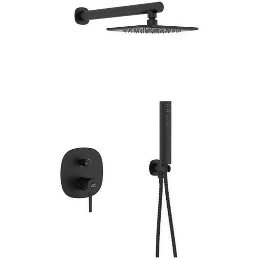 Pola - dus incastrat, culoare negru mat, BAP 701P