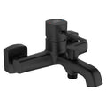 Pola - baterie vana negru mat, pentru perete, fără set de duș, BAP 710D