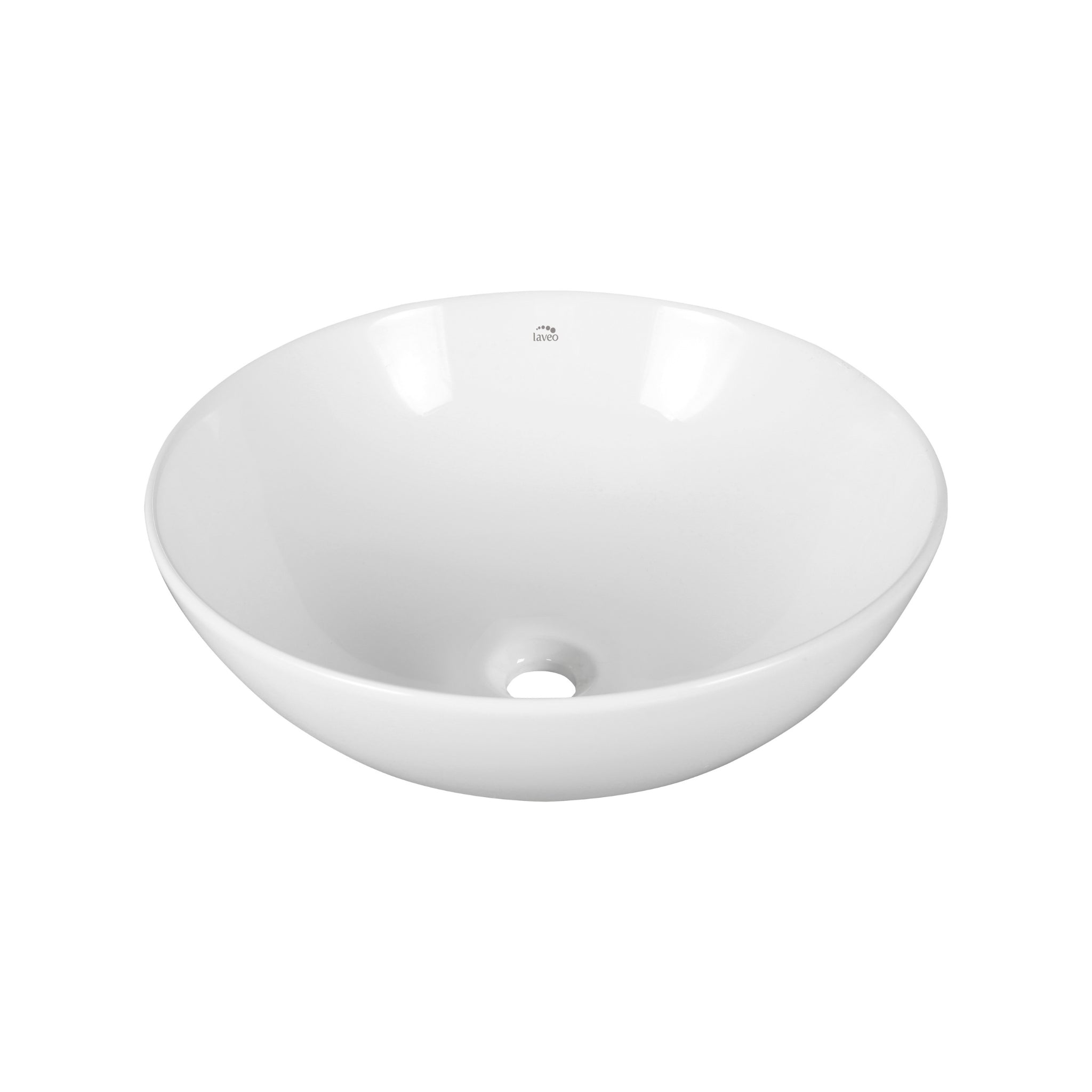 Sabi - lavoar alb, rotund, din ceramică, de blat, VUS 6240