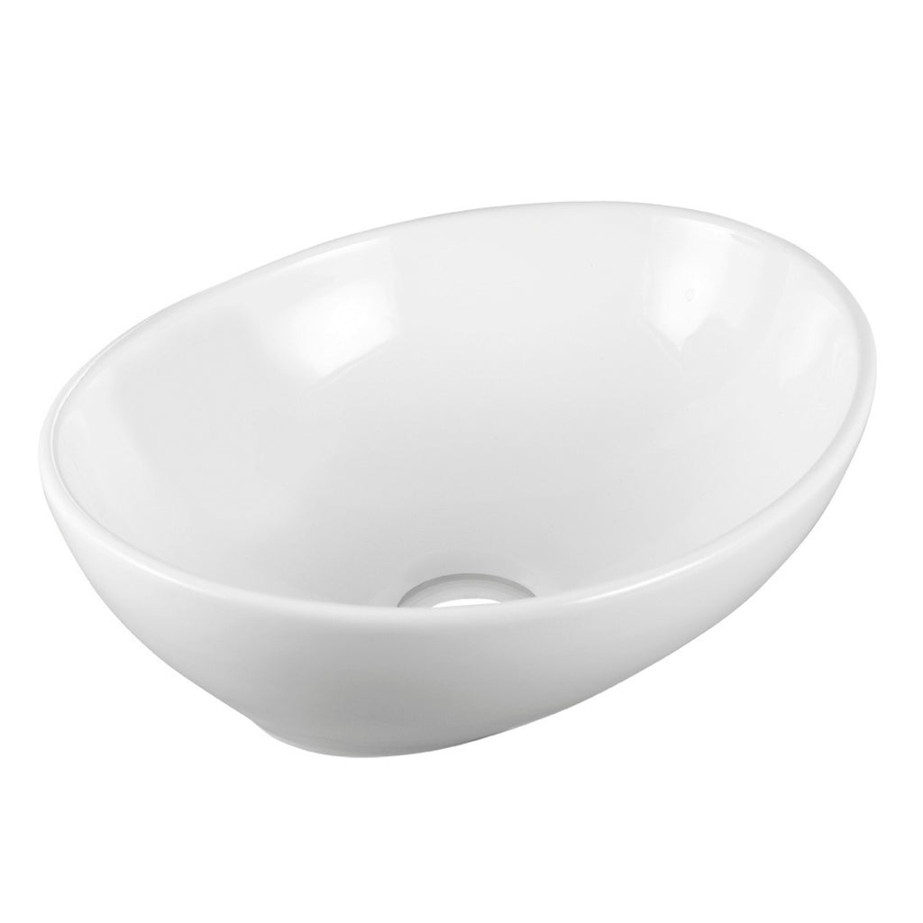 Desna - lavoar ceramică de blat, forma ovala, culoare alb, VUD 6241