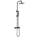 Pola - coloană de duș cu baterie termostatică, culoare negru mat, PLA 70TD