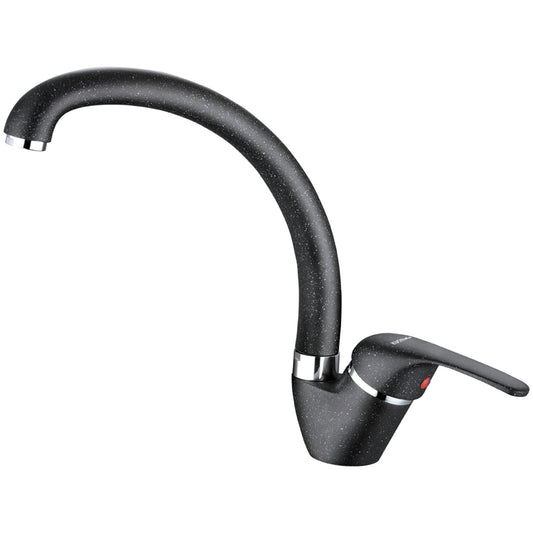 Inga baterie chiuveta bucatarie, culoare negru granit, BKN_767D