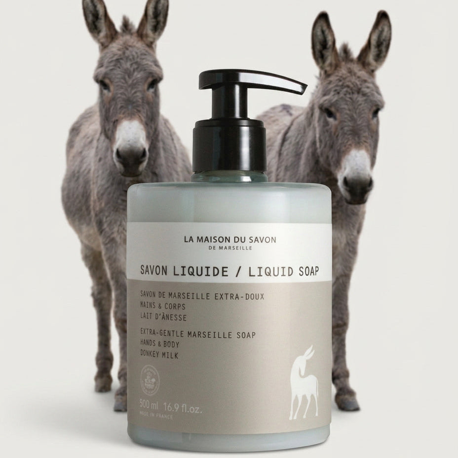 Săpun lichid de Marsilia extra-delicat, 500 ml, cu lapte de măgăriță