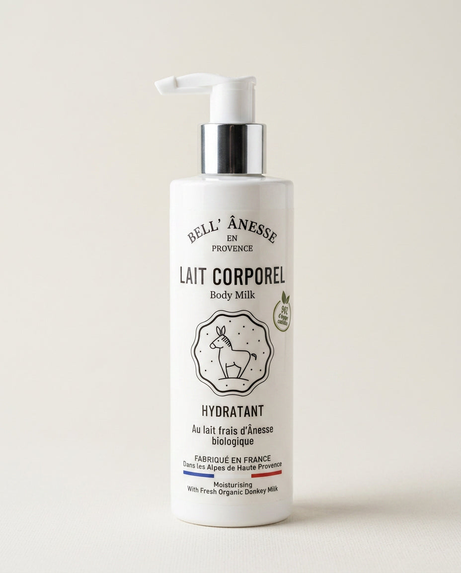 Lapte de corp hidratant cu lapte de măgăriță bio, 250 ml