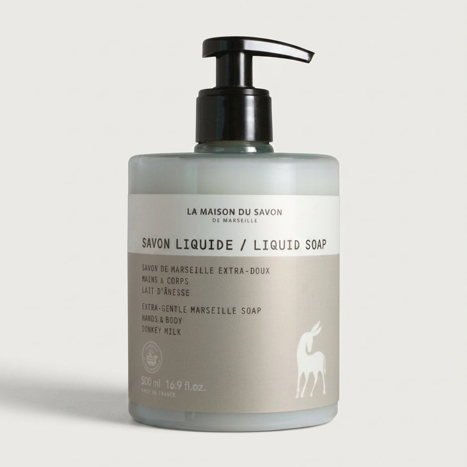 Săpun lichid de Marsilia extra-delicat, 500 ml, cu lapte de măgăriță