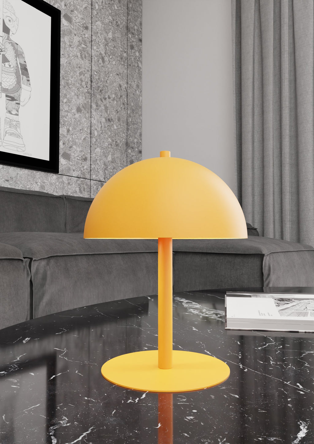 Veioza portocalie MOGU LN2 OR ORANGE, metal