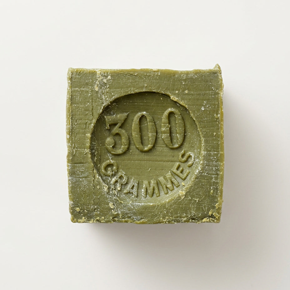 Săpun autentic de Marsilia cu ulei de măsline (fără ulei de palmier), 300 gr