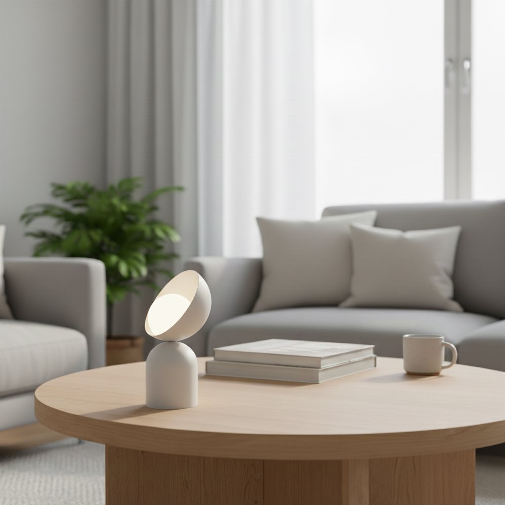 Lampa pentru noptiera din metal BOTO LN1 MOKKA, bej, moderna