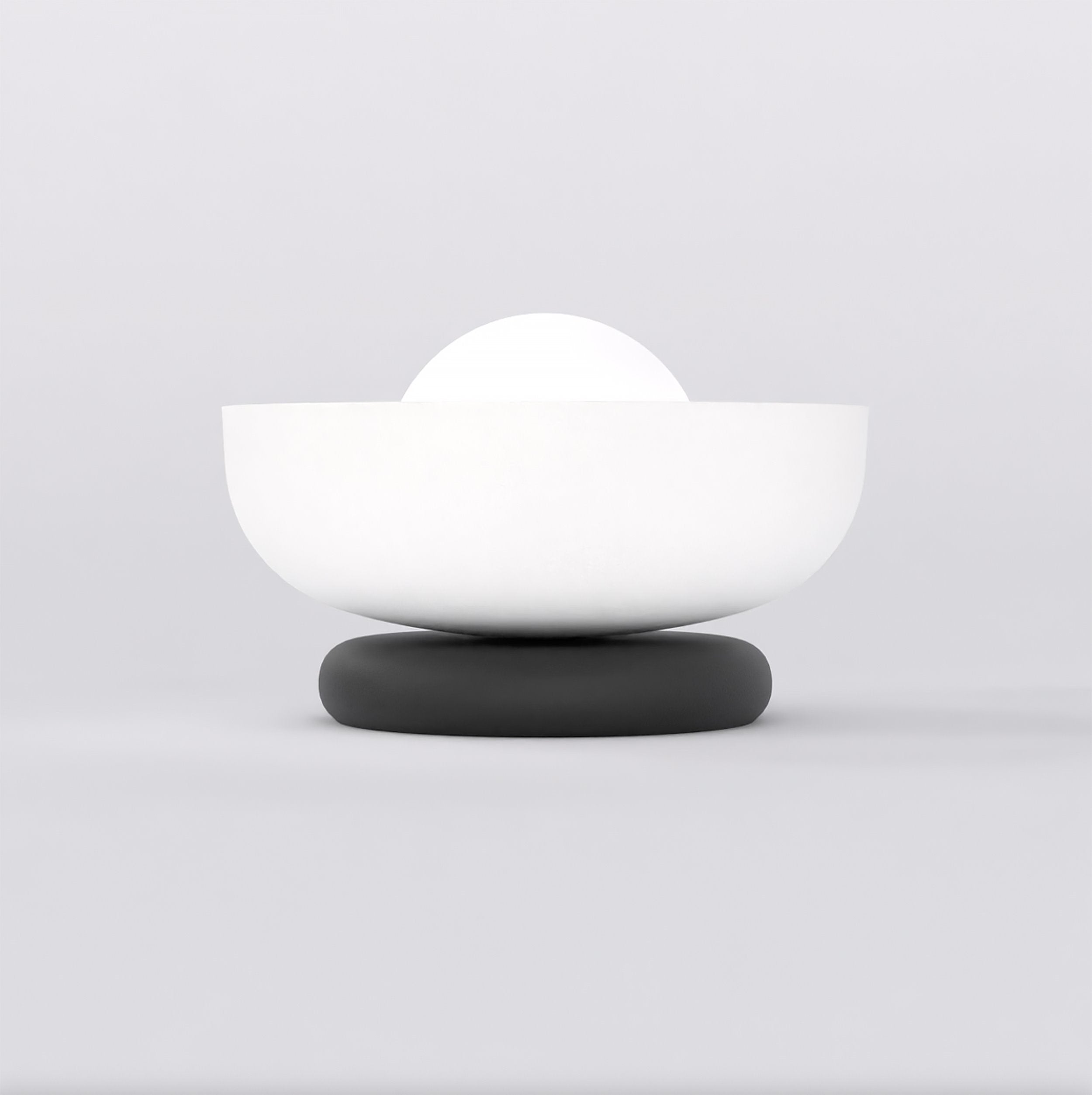 Lampă de noapte din metal, OZZY LN1 WHITE, alba, modernă