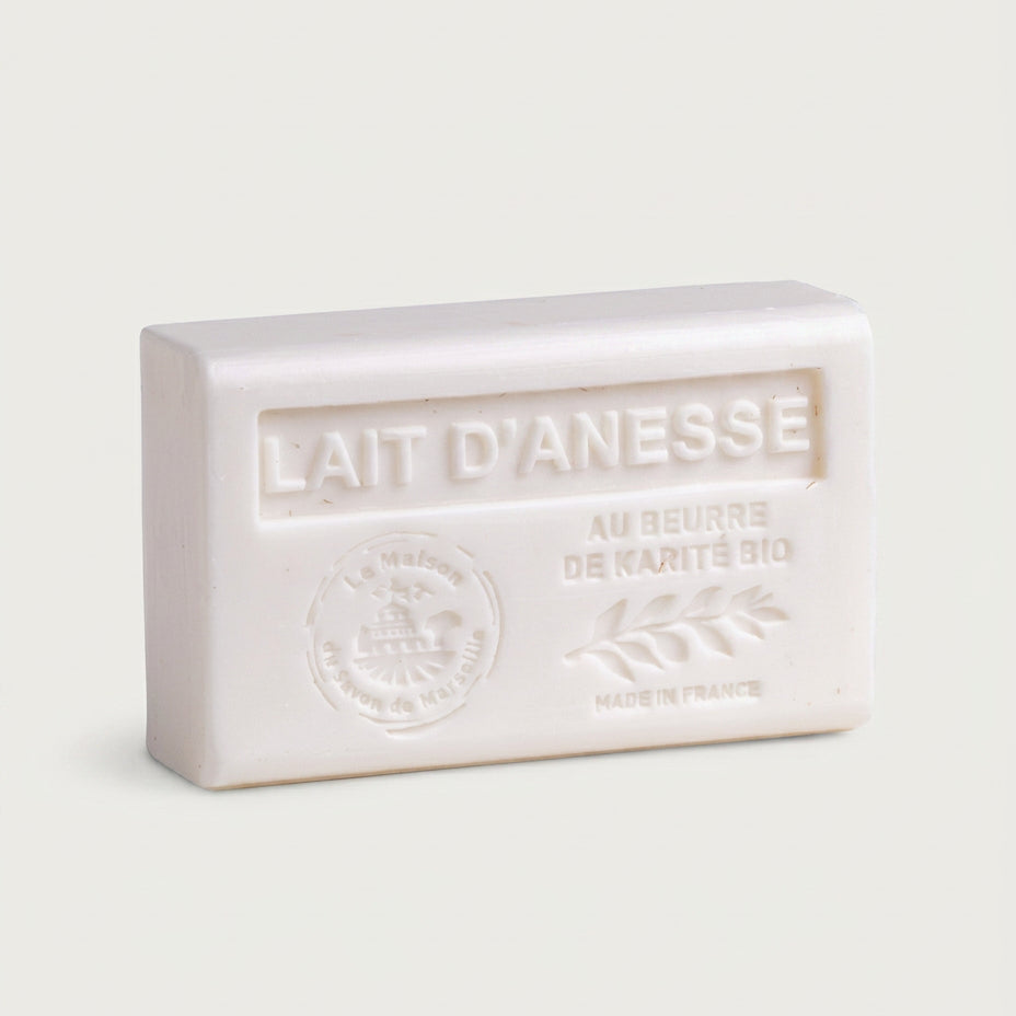 Săpun solid cu parfum de lapte de măgăriță, cu unt de shea BIO, 125 g