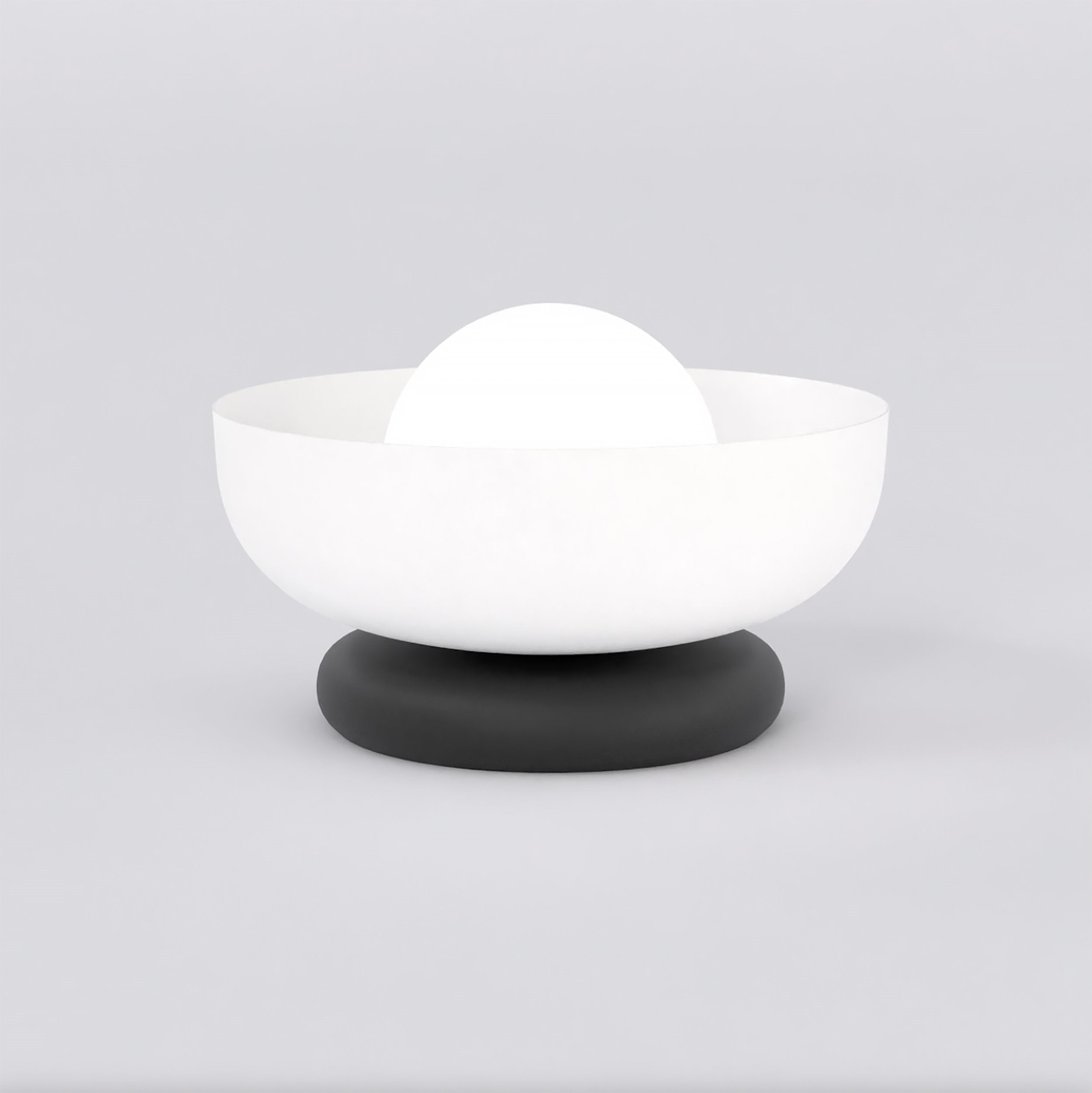 Lampă de noapte din metal, OZZY LN1 WHITE, alba, modernă