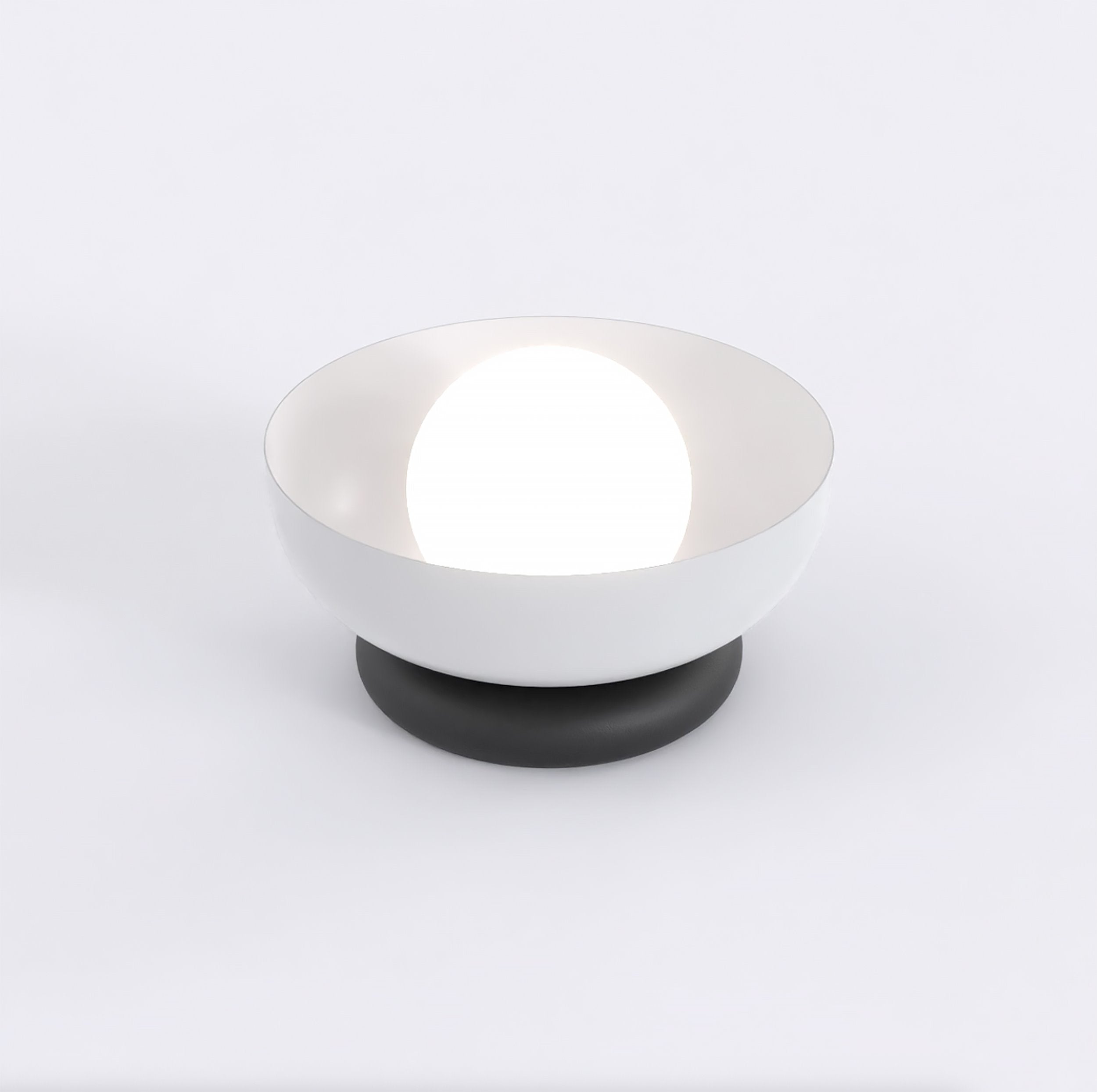 Lampă de noapte metalică, culoare gri, OZZY LN1 GRAY, modernă