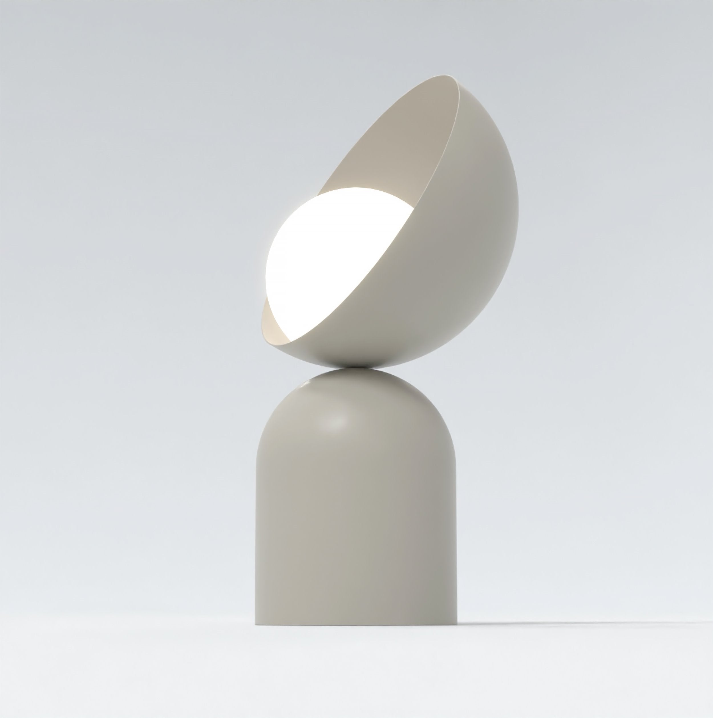 Lampa pentru noptiera din metal BOTO LN1 MOKKA, bej, moderna